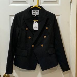 WALTER BAKER WOMENS DOUBLE BREASTED BLAZER  GOLD BUTTONS PHELPS JUCKET